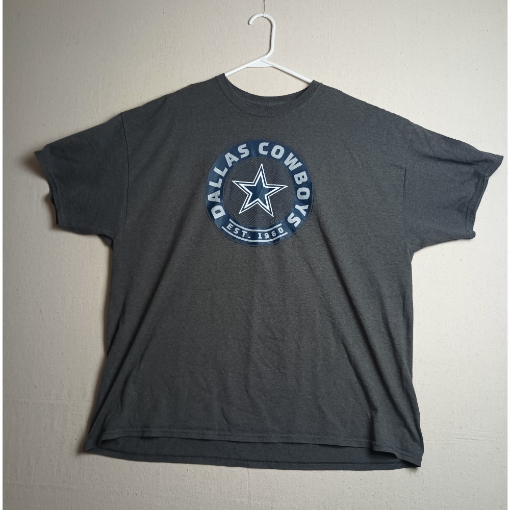 NFL Dallas Cowboys T-Shirt Football‎ Graphic Tee Mens Gray Size XXL Short Sleeve